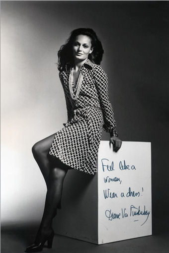 DVF feel like a woman wear a dress