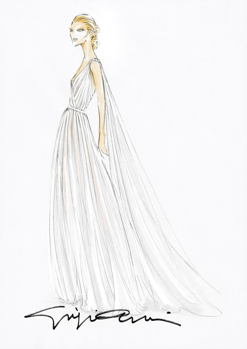 Beatrice-Borromeo-Armani-Wedding-Sketch